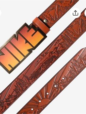 SOLD OUT Nike Archival Men’s Tan Leather Belt “Teeth” size XL Limited Edition